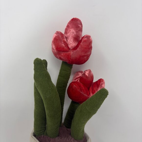 RARE NWT Jellycat Amuseable Tulip potted plush toy pink OUT OF STOCK online - Picture 3 of 5